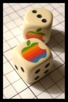 Dice : Dice - 6D - Yak Yak Apple Logo - Private Sale Feb 2012